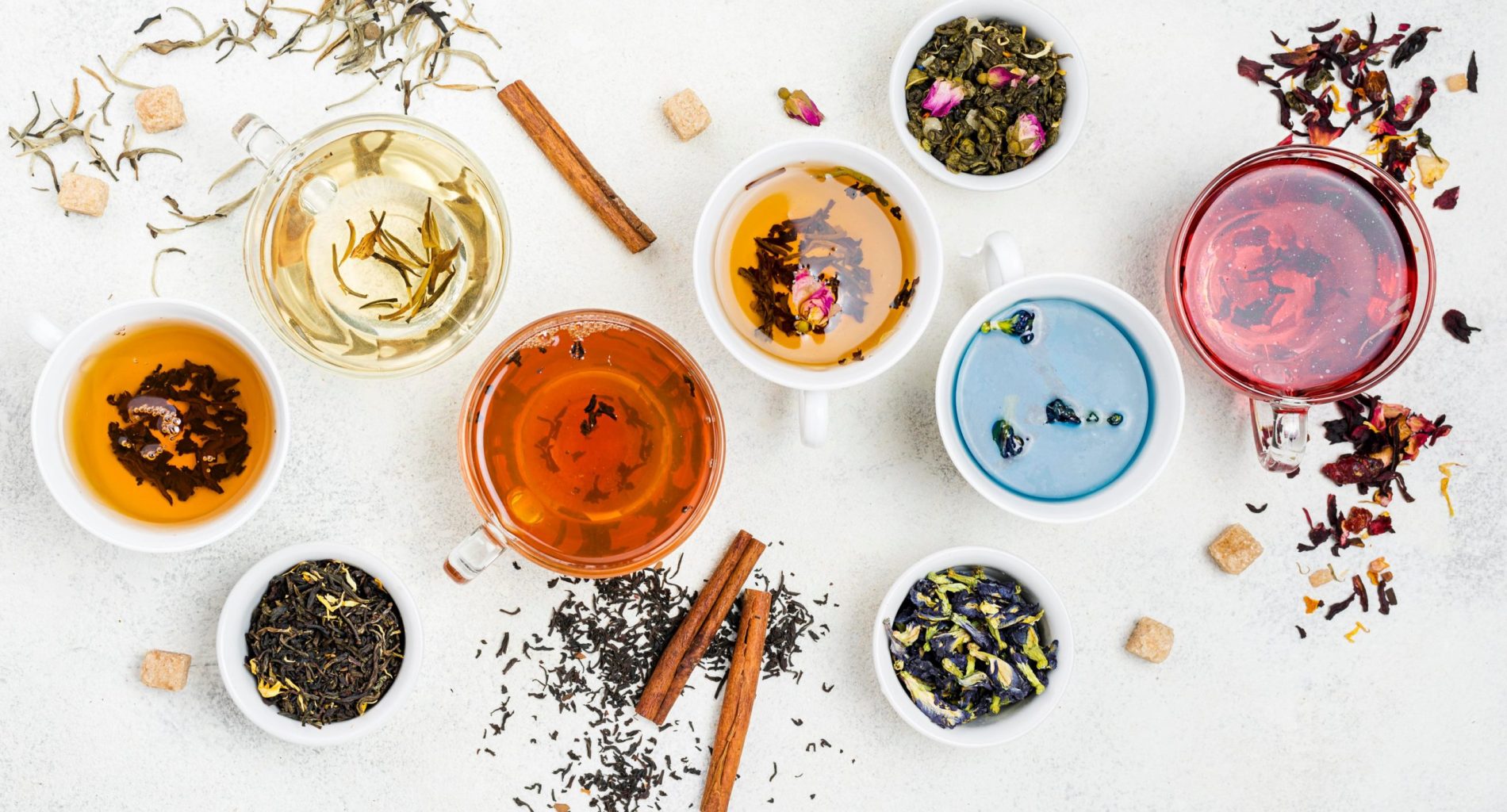 thé noir blanc vert